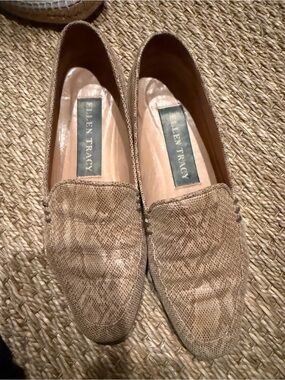 Ellen Tracy Leather Sole Shoe - Brown/Tan